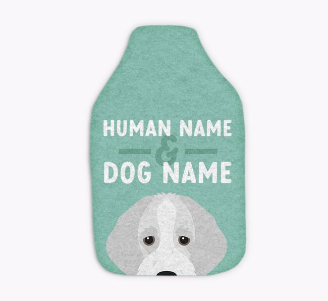 Human and Dog Names: Personalised {breedFullName} Hot Water Bottle